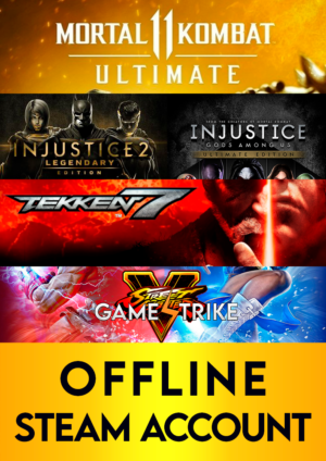 Mortal Kombat 11 | Injustice 2 | TEKKEN 7 | Street Fighter V OFFLINE Steam Account