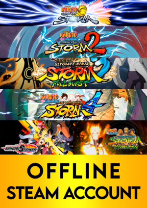 All Naruto Shippuden: Ultimate Ninja Storm OFFLINE Steam Account