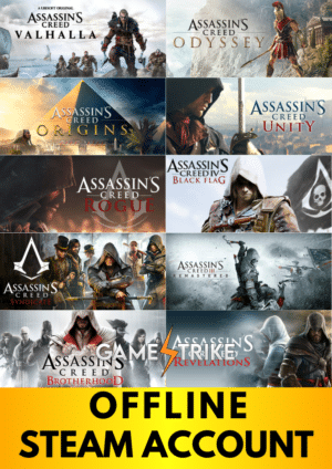 All Assassin's Creed OFFLINE Steam Account