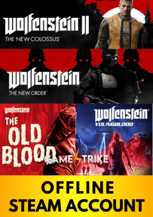 All Wolfenstein OFFLINE Steam Account