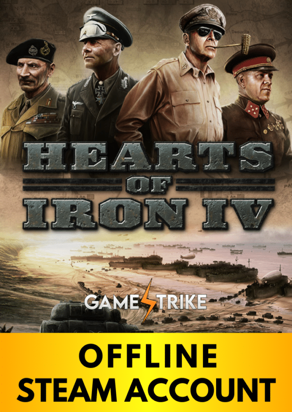 Hearts of Iron IV OFFLINE Steam Account